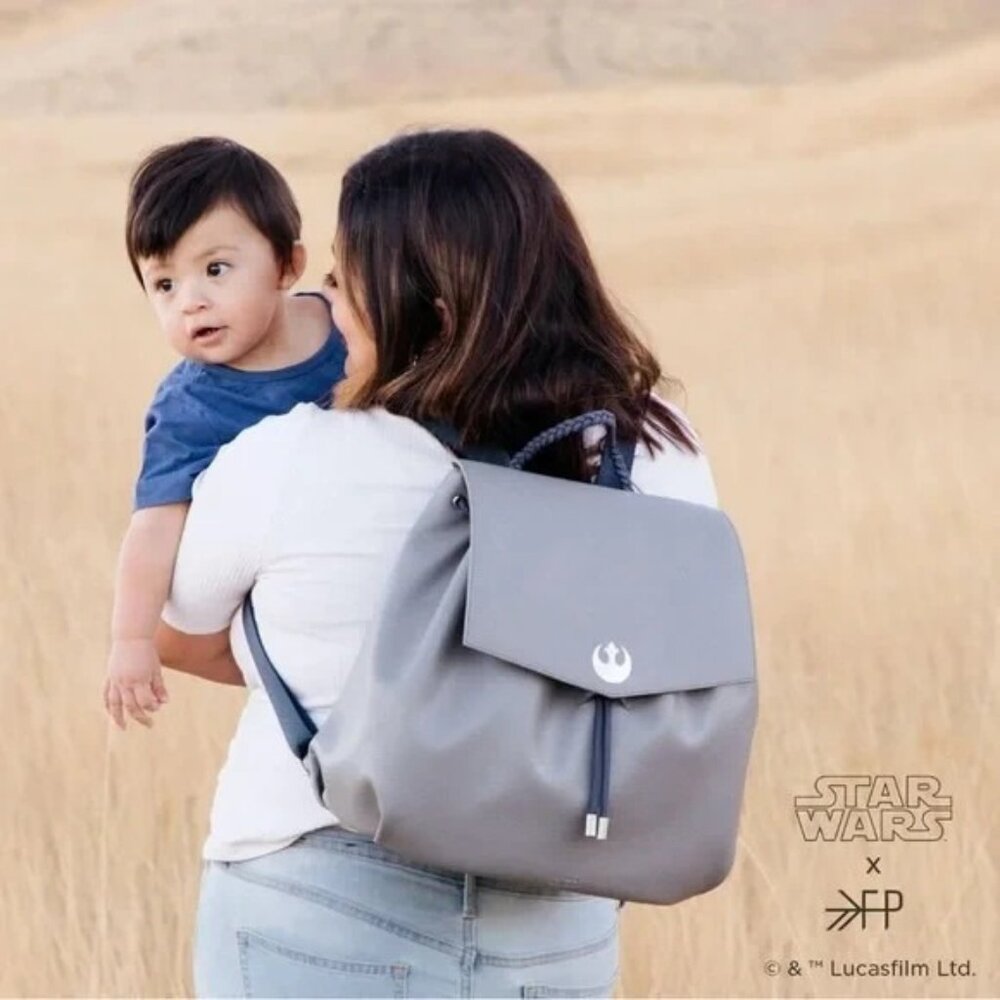 Freshly Picked Star Wars Drawcord Diaper Bag In Rebel Alliance Colorway Gray
